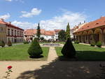 Libochovice / Libochowitz, Brunnen am Schloplatz Namesti 5.