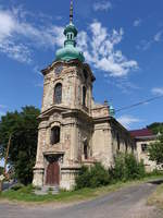 Psov / Schaub, Pfarrkirche des Allerheiligsten Herzen Jesu, erbaut 1914 (06.07.2019)