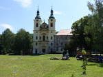 Rocov / Rotschow, Klosterkirche Maria Himmelfahrt, erbaut von 1746 bis 1750 durch Kilian Ignaz Dientzenhofer, ehem.