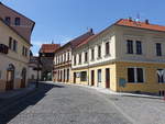 Louny / Laun, historische Huser in der Zatecka Strae (27.06.2020)