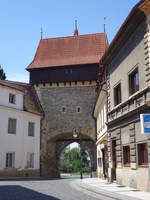 Louny / Laun, Saazer Tor in der Zatecka Strae (27.06.2020)