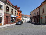 Louny / Laun, Gebude in der Pivovarska Strae (27.06.2020)