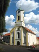 Katholische Kirche in Hrob (ehemals königlich freie Bergstadt Klostergrab im böhmischen Erzgebirge), Okres Teplice (Bad Teplitz-Schönau) /Nord-Böhmen; 25.08.2007  