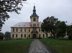 Osek/ Ossegg, Zisterzienser-Abtei, erbaut von 1712 bis 1718 durch Abt Benedikt Litwerig, Baumeister Octavio Broggio (27.09.2019)