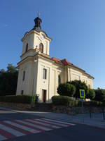 Zdice / Zditz, barocke Pfarrkirche Maria Geburt, erbaut von 1747 bis 1749 (27.06.2020)
