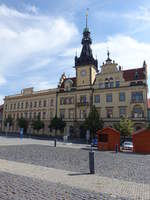 Kladno / Kladen, Neurenaissance Rathaus, erbaut von 1897 bis 1898 am Hauptplatz Starosky Pavla (28.06.2020)
