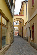 Die Altstadt von Kutn Hora ist grtenteils in einem recht guten Zustand, viele kleine Gsschen laden zum gemtlichen Bummel ein.