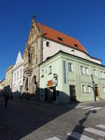 Kutna Hora / Kuttenberg, Steinernes Haus, erbaut 1489 durch den Baumeister Briccius Gauske (30.09.2019)