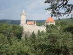 Kokorin / Kokorschin, Burg, erbaut ab 1320 vom Hynek Berka von Dub, Umbau im gotischen Stil Ende des 15.