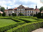 Jemniste, Schloss Jemnischt, erbaut 1724 durch Franz Adam von Trauttmansdorff, Architekt Franz Maximilian Kaňka (01.06.2019)