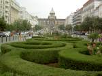 Prag, Wenzelsplatz mit Nationalmuseum (31.08.2013)