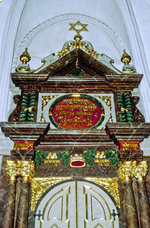 Das Innere der Klausen Synagoge in Prag.