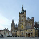 Der gotische Veitsdom ist das grte Kirchengebude Tschechiens.