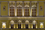 Die im Stil der Neorenaissance gestaltete Fassade des Sophienpalastes in Prag.