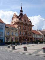 Sedlcany/ Seltschan, Rathaus am Hauptplatz Masarykovo Namesti (01.06.2019)