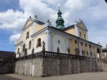Pribram/Freiberg in Bhmen, Wallfahrtskirche Maria Himmelfahrt im Kloster Svata Hora, erbaut von 1658 bis 1709 von von Carlo Lurago und Kilian Ignaz Dientzenhofer (01.06.2019)