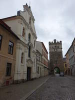 Jihlava, Maria Himmelfahrt Kirche und Muttergottestor (28.05.2019)