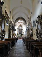 Pelhřimov/Pilgrams, barocker Innenraum der Pfarrkirche St.