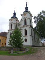 Zeliv/ Seelau, Klosterkirche Maria Geburt des Prmonstratenser-Chorrherrenstift, erbaut von 1713 bis 1720 durch Johann Blasius Santini-Aichel (28.05.2019)