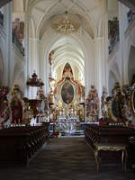 Zeliv/ Seelau, barocke Altre in der Klosterkirche Maria Geburt (28.05.2019)