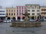 Kromeriz / Kremsier, Barockbrunnen von 1655 am Velke Namesti (04.08.2020)