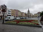 Kromeriz / Kremsier, Rathaus und Laubenhuser am Velke Namesti (04.08.2020)