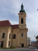 Uhersky Brod / Ungarisch Brod, Pfarrkirche Maria Himmelfahrt, erbaut von 1717 bis 1733 (02.08.2020)