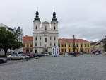 Uherske Hradiste / Ungarisch Hradisch, barocke Jesuitenkirche, erbaut von 1670 bis 1687 (04.08.2020)