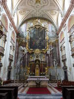 Uherske Hradiste / Ungarisch Hradisch, Hochaltar von Johann Georg Heinsch in der Jesuitenkirche (04.08.2020) 