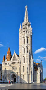 Budapest (HU):  Blick auf die Matthiaskirche im Burgviertel.