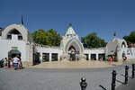 Der Haupteingang des Zoos in Budapest.