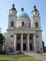 Cegled, klassizistische Reformierte Kirche, erbaut bis 1857 durch Jozsef Hild (25.08.2019)