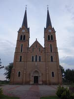 Törökszentmiklos, neugotische Dreifaltigkeitskirche, erbaut von 1898 bis 1900 (26.08.2019)