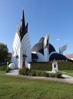 Csenger, Griechisch-katholische Kirche nach den Plnen von Imre Makovecz (07.09.2018)