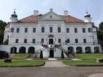 Szirak, barocke Teleki-Dgenfeld-Schloss, erbaut bis 1748 durch Tams Kirlyfalvi Rth (03.09.2018)
