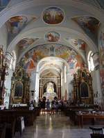Mariagyd, barocker Altre und gotischer Chor in der Wallfahrtskirche St.