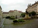 Szombathely, Berzsenyi Daniel Platz mit bischflichem Palais (30.07.2014)