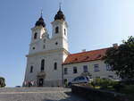 Tihany, Benediktinerabteikirche, erbaut von 1719 bis 1754 (28.08.2018)