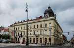 Ein Gebaude in Nagykanizsa, in der sdlichsten Stadt der Region  Westtransdanubien .