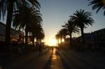Hermosa Beach in Los Angeles kurz vor Sonnenuntergang am 02.10.2012