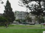 Allerortens findet man victorianische Huser, wie hier in der nhe des Golden Gate Parkes.