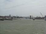 Blick auf die Brooklyn Bridge.