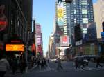 Blick auf dem Times Square/Broadway/ Seventh Avenue.