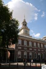 Blick auf die Independence Hall in Philadelphia.