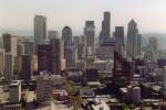 Aussicht auf die Downtown in Seattle (07.03.2003)