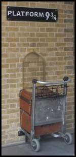 Platform 9 3/4 in London am 24.09.2013