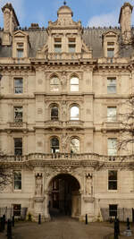 Ein historisches Haus im Londoner Stadtteil Temple.