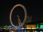 London am 22.04.2011, das Riesenrad 'London Eye'
