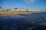 Brighton, Strandaussicht vom Pier (02.10.2009)