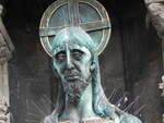Darstellung des leidenden Jesus an der Kathedrale von Canterbury am 17.09.2012.